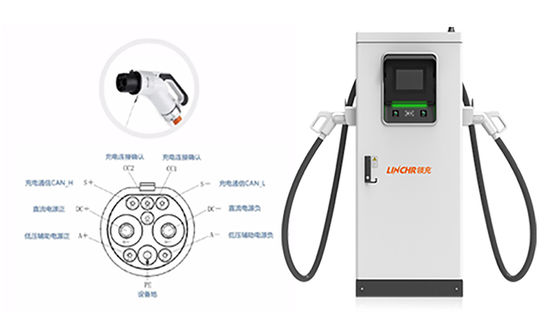Type2 Interface Aluminum Alloy DC EV Charger For Electric Vehicle